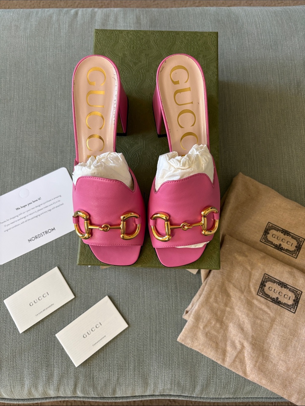 Gucci Pink Horsebit Charlotte sandals. 💯% AUTHENTIC. Size 37 in EXCELLENT COND❗️